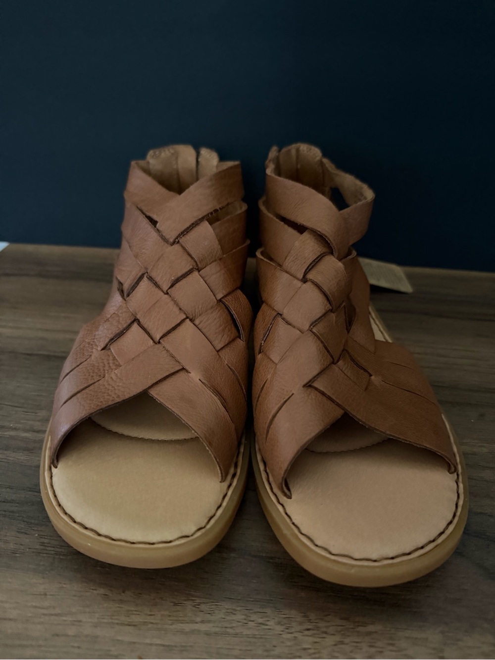 Born Women's Tan Woven Leather Sandals - Picture 5 of 6